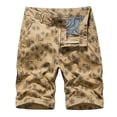 thumbnail image 1 of WREESH Men's Casual Shorts Cargo Shorts Cargo Shorts Running Shorts Multiple Utility Pockets Elastic Waist Cotton Hiking Shorts Khaki, 1 of 9