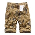thumbnail image 1 of WREESH Men's Casual Shorts Cargo Shorts Cargo Shorts Running Shorts Multiple Utility Pockets Elastic Waist Cotton Hiking Shorts Khaki, 1 of 9