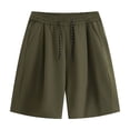 thumbnail image 1 of WREESH Men's Casual Shorts Summer Outdoors Casual Drawstring Printing Sport Short Pants Athletic Shorts Olive Green, 1 of 5