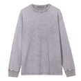thumbnail image 1 of WREESH Men's Casual Solid Color Sweatshirt Long Sleeve Basic Cotton Athletic Gym Pullover Shirt Gray, 1 of 7