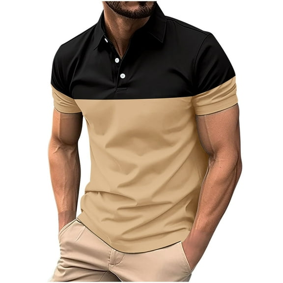 WREESH Men's Classic Henley Shirt Casual Short Sleeve Button-Front Top with -Tone Design & Soft Cotton Blended for Versatile Styling