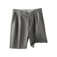 thumbnail image 1 of WREESH Men's Dress Shorts Work Shorts Fashion Chino Shorts Loose Summer Short Pants Walkshorts Dark Gray, 1 of 5