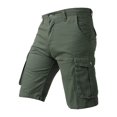 thumbnail image 1 of WREESH Men's Fashion Cargo Shorts Hiking Shorts Outdoor Workout Shorts Solid Color Casual Short Pants with Cargo Pockets Olive Green, 1 of 5