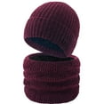 thumbnail image 1 of WREESH Men's Fleece Scarf & Beanie Set - Thermal Winter Neck Gaiter with Thick Knit Hat, Cold Weather Accessories Combo, 1 of 3