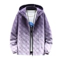 thumbnail image 1 of WREESH Men's Gradient Zipper Jacket - Lightweight Water-Proof Coat with Multi-Pocket Design，Breathable Outdoor Spring Fall Layer, 1 of 4