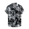 thumbnail image 1 of WREESH Men's Graphic Print Hawaiian Shirt Short Sleeve Button-Down Cotton Beach Shirt, Vintage Floral Design with Chest Pockets, 1 of 8