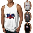 thumbnail image 1 of WREESH Men's Graphic Tank Top Crew Neck Ideal for 4th of July Perfect for Workouts and Casual Wear Black, 1 of 4