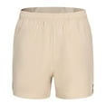 thumbnail image 1 of WREESH Men's Gym Workout Shorts 5 Inch Shorts Casual Solid Color Shorty Shorts Elastic Waist Sports Fitness Shorts Khaki, 1 of 9