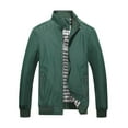 thumbnail image 1 of WREESH Men's Jacket Casual Windbreaker Thin Lightweight Outwear Sportswear Solid Jacket Coat Windbreaker Army Green, 1 of 4