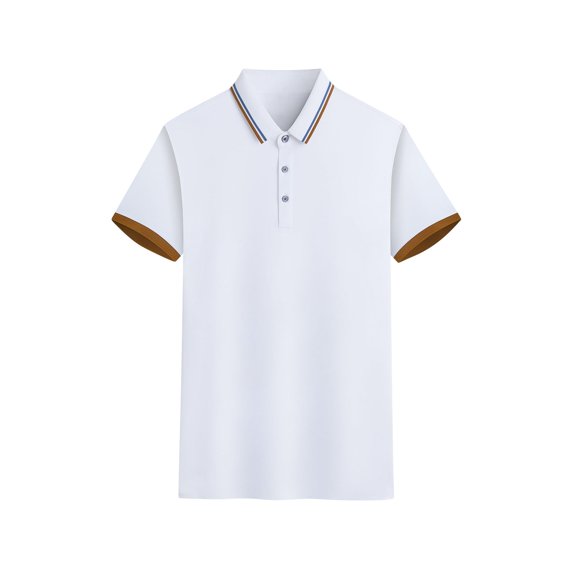 WREESH Men's Modern Turndown Collar Henley Shirt Business Casual Solid Color Top with Stretch Fabric & Contemporary Tailoring