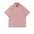 thumbnail image 1 of WREESH Men's Oversized Henley T-Shirt - Loose Fit Short Sleeve Solid Top, Drop Shoulder Design for Street Style & Layering, 1 of 5