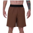 thumbnail image 1 of WREESH Men's Running Shorts Breathable Sports Shorts for Spring and Summer Lightweight and Quick Drying Gym Fitness Shorts Outdoor Workout Shorts Brown, 1 of 6
