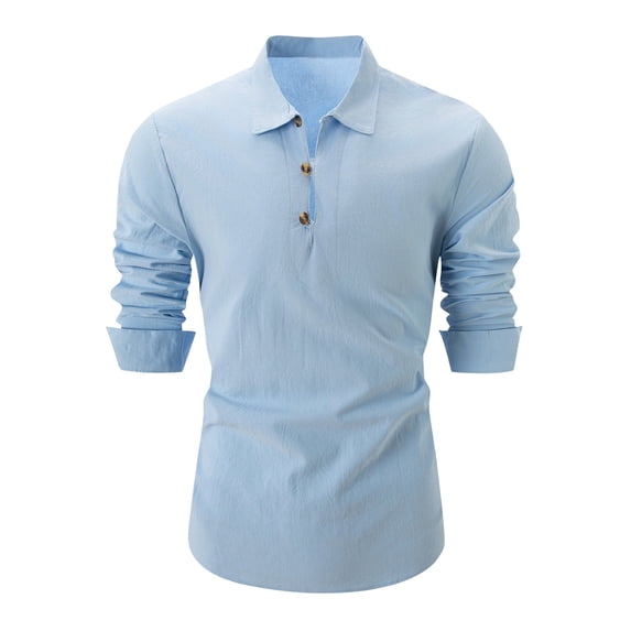 WREESH Men's Stretch Dress Shirt Long Sleeve - Formal/Casual Button Down with Spread Collar & Hidden Chest Pocket