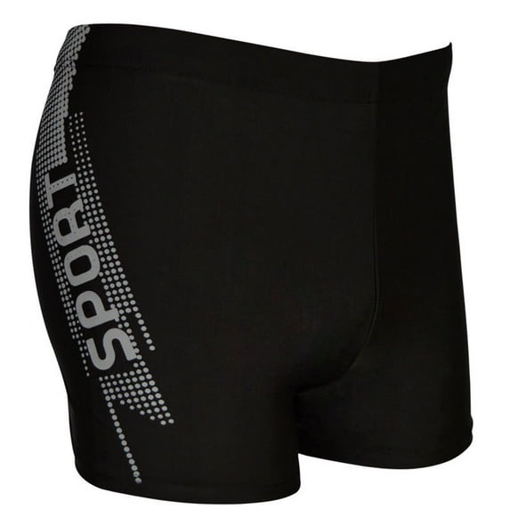 WREESH Men's Solid Color Swim Jammers - Quick-Dry Square Leg Shorts with Upf 50+, Stretch Athletic Design for Lap Swimming/Beach Sports