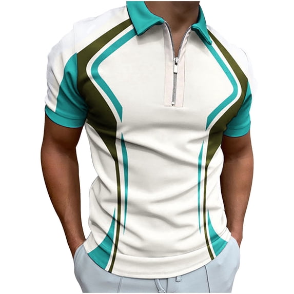 WREESH Men's Solid Print V-Neck T-Shirt Fashion Casual Short Sleeve Henley Shirts Summer Casual Workout Tops Multicolor