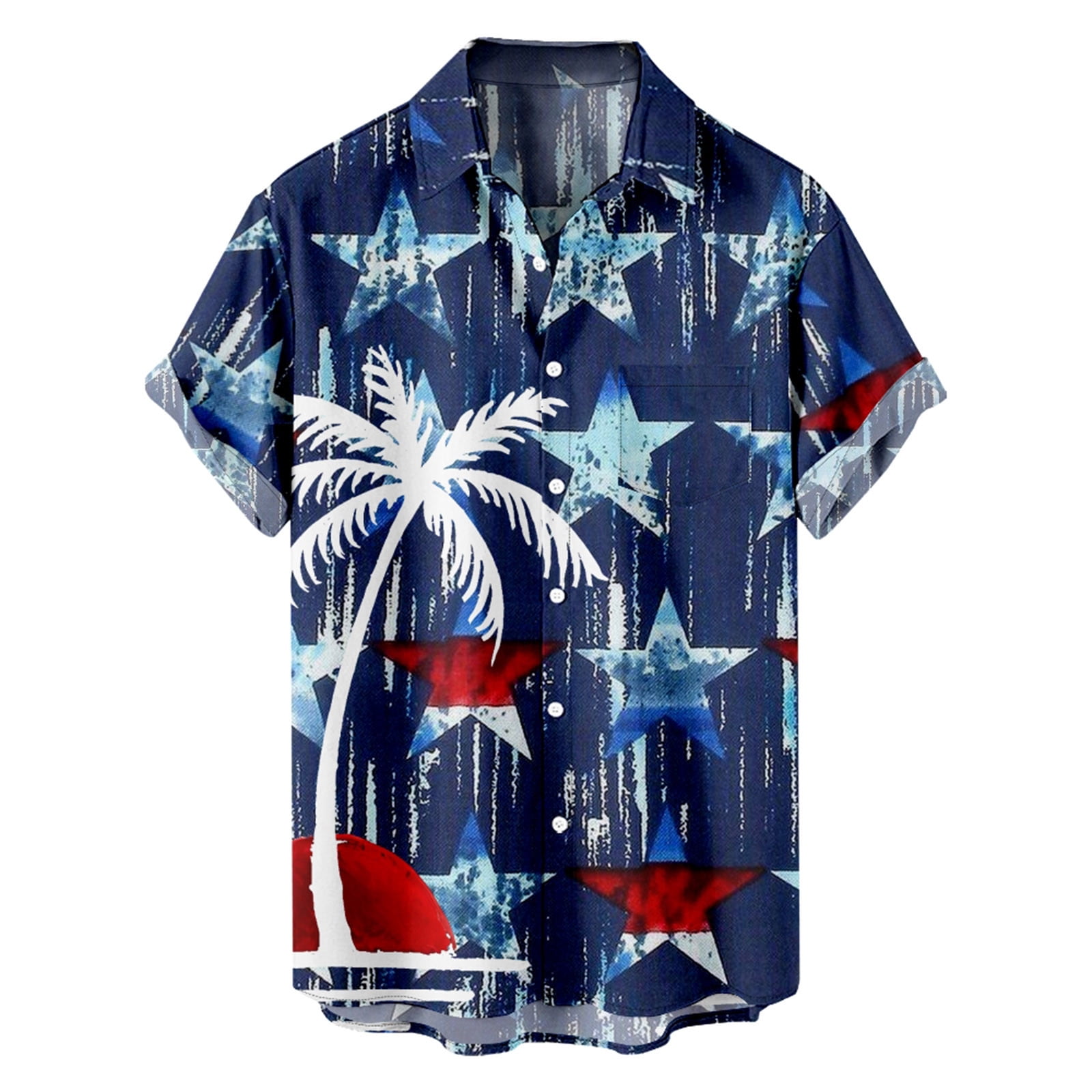 WREESH Men's Summer Khaki ButtonDown Shirt Stylish Casual with Lapel