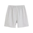 thumbnail image 1 of WREESH Men's Summer Lounge Shorts Solid Casual Shorts Breathable Cotton and Linen Homewear Pajamas Shorts White, 1 of 3