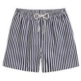 thumbnail image 1 of WREESH Men's Summer Striped Beach Shorts Swim Trunks Quick Dry Surf Board Shorts Bathing Suit with Mesh Lining Dark Blue, 1 of 4