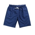 thumbnail image 1 of WREESH Men's Summer Swim Trunks Solid Color Beach Shorts Quick Dry Board Shorts Lightweight Surfing Shorts Casual Bathing Suit Navy, 1 of 7