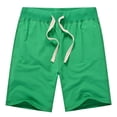 thumbnail image 1 of WREESH Men's Sweat Shorts All Cotton Loose Sports Shorts with A Five Piece Waist and Drawstring Casual Shorts Gym Workout Shorts Green, 1 of 6