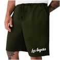 thumbnail image 1 of WREESH Men's Sweat Shorts Workout Shorts Drawstring Elastic Waist Pocket Exercise Fitness Home Short Pants Athletic Shorts Olive Green, 1 of 6