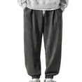thumbnail image 1 of WREESH Men's Sweatpants Elasticated Waist Lace-Up Pocket Strap Leg Sweatpants and Pants Gray, 1 of 5