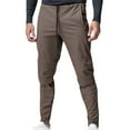 thumbnail image 1 of WREESH Men's Sweatpants Fashion Drawstring Elastic Waist Multi-Pocket Casual Length Pants Brown, 1 of 5