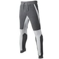 thumbnail image 1 of WREESH Men's Sweatpants Jogger Pants Outdoor Pants Color Matching Casual Sports Pants Bundle Feet Full Length Pants Dark Gray, 1 of 4