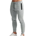 thumbnail image 1 of WREESH Men's Sweatpants Solid Color Sport Loose Pleated Small Legs Lace-Up Solid Color Full Length Pants Gray, 1 of 7