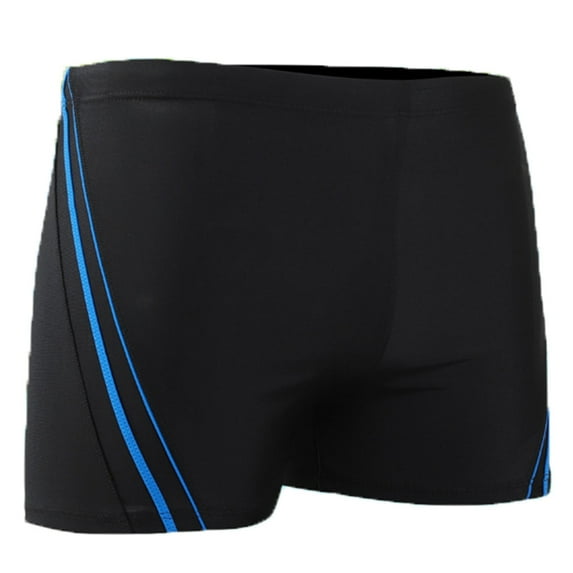 WREESH Men's Swim Trunks Athletic Square Leg Swimsuit Jammers Solid Color Swim Suits Casual Sports Swim Shorts High Elasticity and Softness Swimwear Shorts Bathing Suits Light Blue