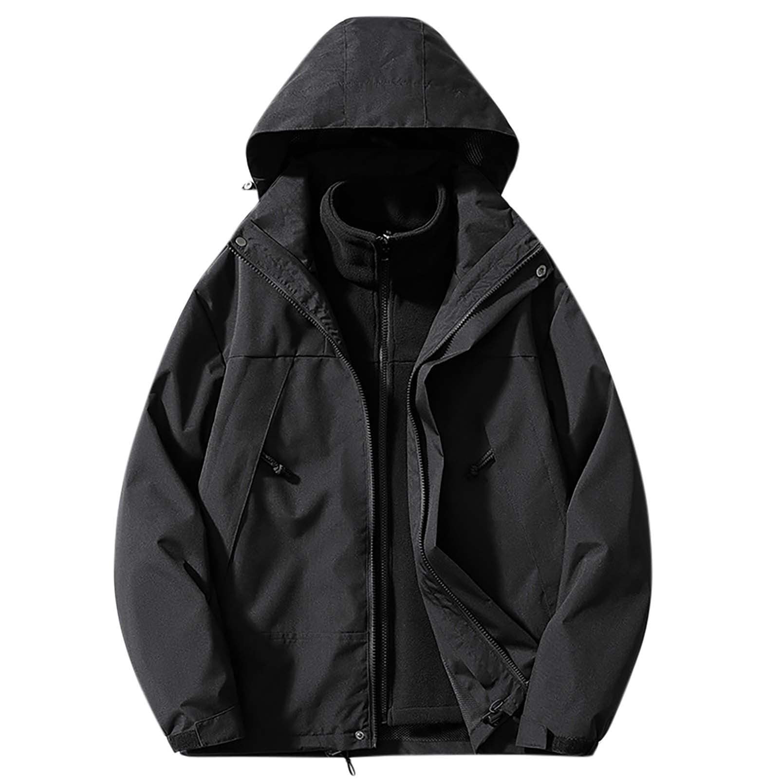 WREESH Men's Thermal Winter Jacket with Zippered Pockets