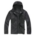 thumbnail image 1 of WREESH Men's Upf Sun Protection Hoodie Jacket Zip-Up Lightweight Sports Hooded Outwear Top for Hiking Outdoor Black, 1 of 6