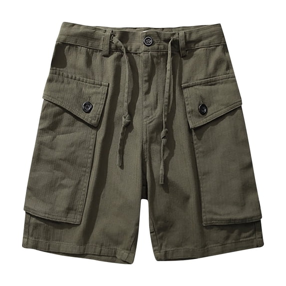 WREESH Men's Utility Cargo Work Shorts with 7-Pockets, Loose Comfortable Fit Outdoor Hiking Gym Casual Shorts Quick-Dry Design