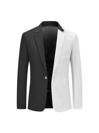 Chiccall Mens 3 Piece Suit Blazer Slim Fit Tux with One Button, Jacket Vest  & Pants Set for Party Wedding and Business on Clearance 