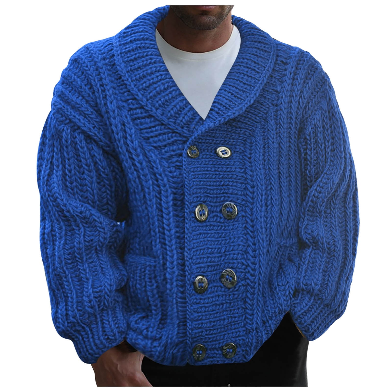 Mens front button sweaters hot sale