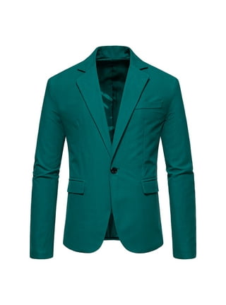 Smihono Men's Trendy Blazer Corduroy Jacket Suit Prom Wedding Long Sleeve Tuxedo Loose Solid Sports Business Pocket Work Office Lapel Collar Formal