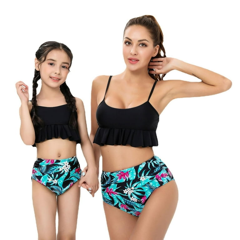 Mommy and me high waisted bikini discount