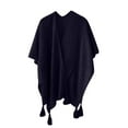 thumbnail image 1 of WREESH Oversized Women's Shawl Wraps, Open Front Shawl Wraps Cape Casual Cardigan Scarf for Fall Winter Black, 1 of 3