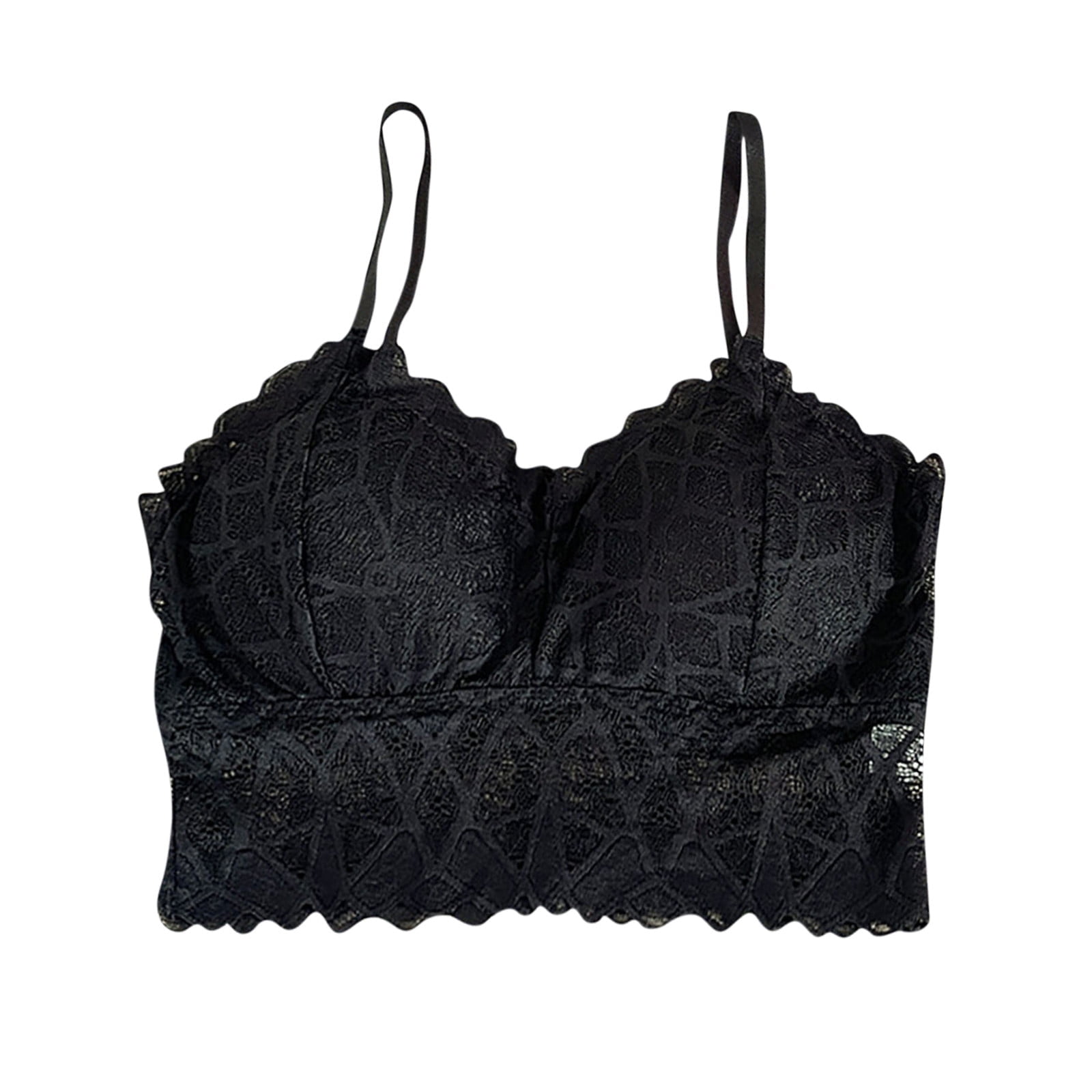 WREESH Padded Bra For Women Underwired Lace Lingerie