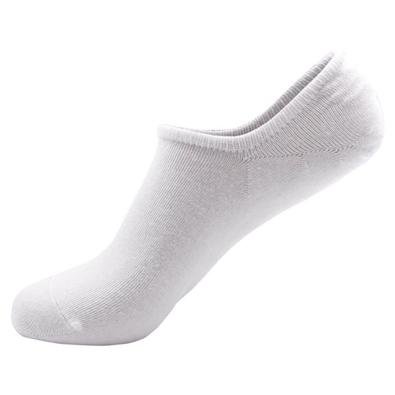 WREESH Socks For Unisex Running Socks Summer No Show Socks Low Socks Non Slip Flat Line A Pair Of Socks White