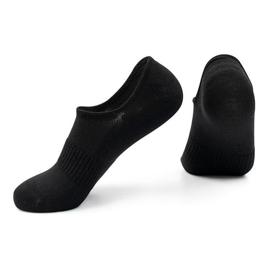 WREESH Socks For Unisex Running Socks Sweat-Absorbing And Breathable Cotton Socks, Color Ultra-Low Socks Black