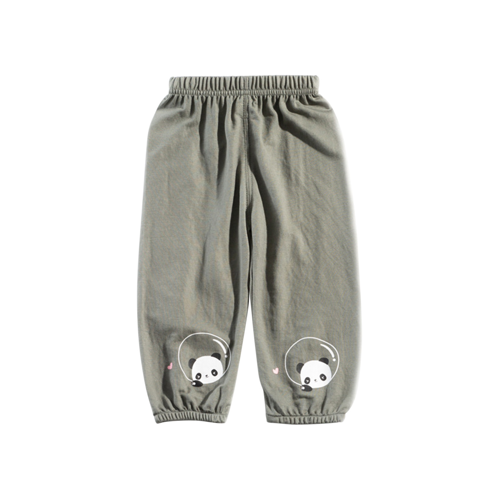 WREESH Toddler Kids Baby Boy Jogger Pants Cotton Linen Dinosaur Print