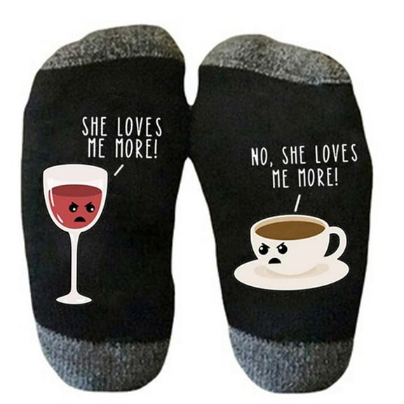 WREESH Unisex Christmas Stockings Long Socks Running Socks Winter Cotton Socks For Men And Mid Tube Socks Ins Fashion Colored Breathable Socks Black