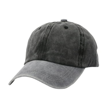 WREESH Unisex Classic Baseball Cap Adjustable Low Hat, Unconstructed Plain Cap for Men and Women Black
