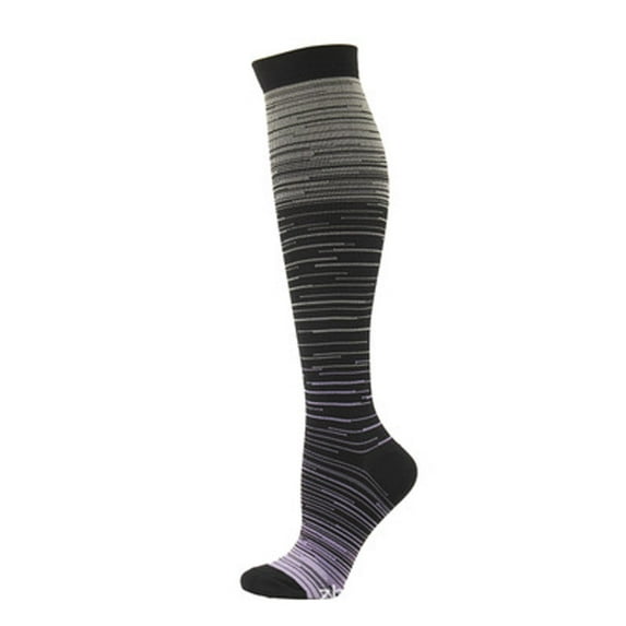 WREESH Unisex Knee High Socks Socks Color Pattern Pressure Stocking Men Elasticity Stocking Outdoor Gray