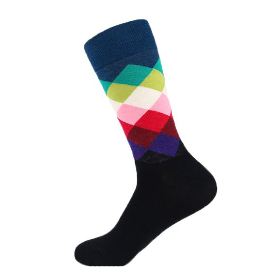 WREESH Unisex Long Socks Running Socks Fashion Trend Diamond Medium Tube Socks Fashionable And Comfortable Socks F