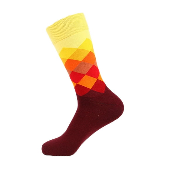 WREESH Unisex Long Socks Running Socks Fashion Trend Diamond Medium Tube Socks Fashionable And Comfortable Socks I