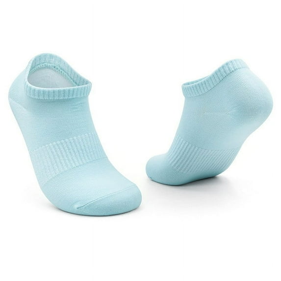 WREESH Unisex Long Socks Running Socks Sweat Absorbing And Breathable Cotton Socks Color Long Socks Light Blue