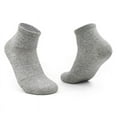 thumbnail image 1 of WREESH Unisex Long Socks Running Socks Sweat-Absorbing And Breathable Cotton Socks, Color Short Tube Socks Gray, 1 of 4