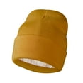 thumbnail image 1 of WREESH Unisex Satin Lined Beanie Men and Women Winter Warm Knitted Cuffed Silk Lined Slouchy Skull Cap Coffee, 1 of 3